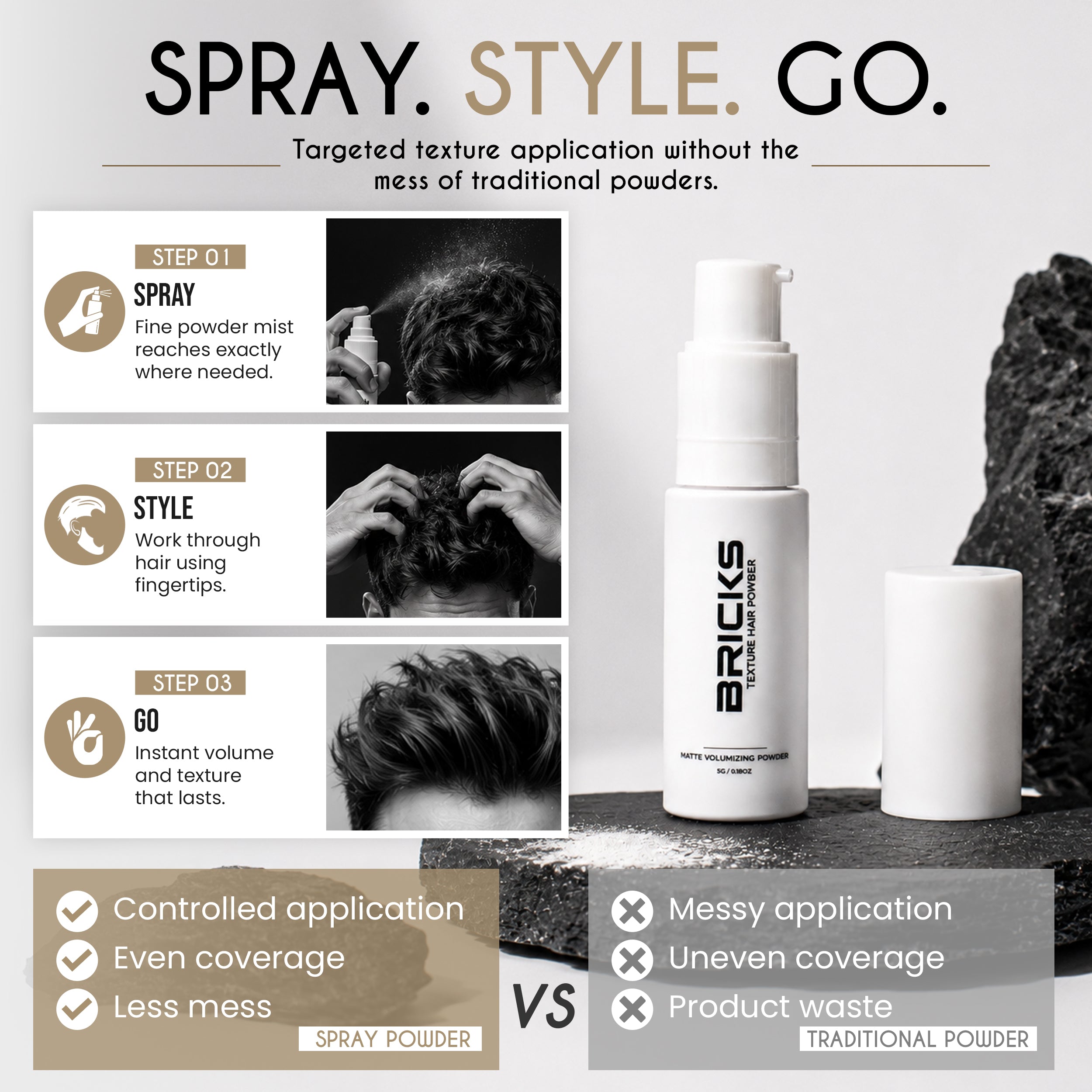 Bricks Hair Texture Powder